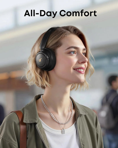 Q30 by , Hybrid Active Noise Cancelling Headphones, Multiple Modes, Hi-Res Audio, Custom EQ via App, 50H Playtime, Comfortable Fit, Bluetooth, Multipoint Connection
